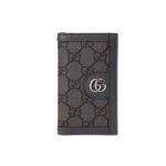 Gucci Ophidia Card Case Supreme Canvas Grey For Men 4.7in/12cm ‎‎734943 UULBN 1244