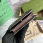 Gucci Ophidia GG Card Case Wallet Supreme Canvas Beige For Women‎ 4.5in/11cm 523155 96IWG 8745
