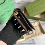 Gucci Ophidia GG Card Case Wallet Supreme Canvas Beige For Women‎ 4.5in/11cm 523155 96IWG 8745