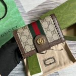 Gucci Ophidia GG Passport Case Supreme Canvas Beige For Women‎ 5.7in/14.5cm 598914 96IWG 8745