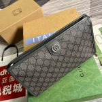 Gucci Ophidia GG Toiletry Case Supreme Canvas Grey For Men 11.2in/28.5cm ‎‎‎598234 UULBN 1244