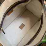 Gucci Small Bauletto Top Handle Bag With Double G Brown/Grey For Men 10.6in/27cm