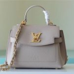 Louis Vuitton Lock Me Ever Mini Shouder Bags Black/Greige/Pink For Women 9.1in/23cm