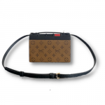 Louis Vuitton Book Chain Wallet Monogram Reverse Canvas Brown For Women 7.9in/20cm M81830