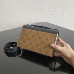 Louis Vuitton Book Chain Wallet Monogram Reverse Canvas Brown For Women 7.9in/20cm M81830