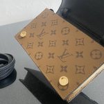 Louis Vuitton Book Chain Wallet Monogram Reverse Canvas Brown For Women 7.9in/20cm M81830
