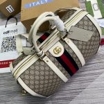 Gucci Ophidia Medium Duffle Bag Beige For Men 17.5in/44.6cm 681295 9C2ST 9770