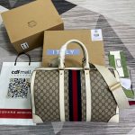 Gucci Ophidia Medium Duffle Bag Beige For Men 17.5in/44.6cm 681295 9C2ST 9770