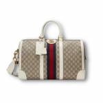 Gucci Ophidia Medium Duffle Bag Beige For Men 17.5in/44.6cm 681295 9C2ST 9770