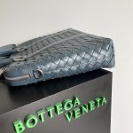 Bottega Veneta Slim Classic Intrecciato Briefcase Black/Dark Grey/Brown For Women‎ 14.2in/36cm 690702V0E528803