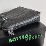 Bottega Veneta Slim Classic Intrecciato Briefcase Black/Dark Grey/Brown For Women‎ 14.2in/36cm 690702V0E528803