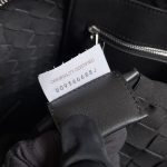 Bottega Veneta Slim Classic Intrecciato Briefcase Black/Dark Grey/Brown For Women‎ 14.2in/36cm 690702V0E528803