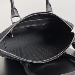 Bottega Veneta Slim Classic Intrecciato Briefcase Black/Dark Grey/Brown For Women‎ 14.2in/36cm 690702V0E528803