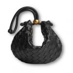 Bottega Veneta Small Turn Pouch Black/Beige For Women‎ 11.4in/29cm 701023V1W518425