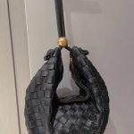 Bottega Veneta Small Turn Pouch Black/Beige For Women‎ 11.4in/29cm 701023V1W518425