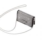 Prada Cardholder With Shoulder Strap And Crystals Bag Black/ Yellow For Women 4.5 in/ 11.5 cm 1MR024_2AWL_F0T7O