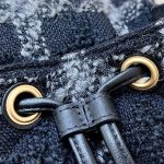 Chanel CC Backpack Bag Black/ White For Women 9.4 in / 24 cm  AS3615 B09679 NJ601