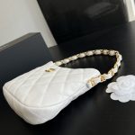 Chanel CC Hobo Bag White/Green Khaki For Women 9.4 in / 24 cm
