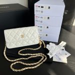 Chanel CC Wallet On Chain Bag White For Women 6.7 in / 17 cm