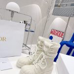 Dior CD D-Major Ankle Boots White For Women