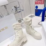 Dior CD D-Major Ankle Boots White For Women
