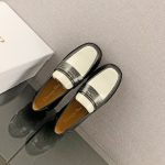 CD Dior Boy Loafer Black And White For Women KDB759ACA_S11X