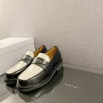 CD Dior Boy Loafer Black And White For Women KDB759ACA_S11X