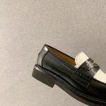 CD Dior Boy Loafer Black And White For Women KDB759ACA_S11X