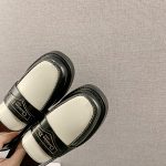 CD Dior Boy Loafer Black And White For Women KDB759ACA_S11X