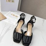 Dior CD Dior Idylle Ballet Pump Black For Women 1.5 in / 3.5 cm