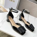 Dior CD Dior Idylle Ballet Pump Black For Women 1.5 in / 3.5 cm KDB777PGO_S900