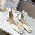 Dior CD Dior Idylle Ballet Pump White For Women 1.5 in / 3.5 cm