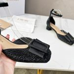 Dior CD Dior Idylle Ballet Pump Black For Women 1.5 in / 3.5 cm