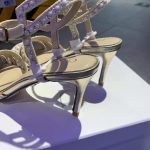 Dior CD Dway Heeled Sandal Gold For Women 2.5 in / 6.5 cm