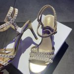 Dior CD Dway Heeled Sandal Gold For Women 2.5 in / 6.5 cm