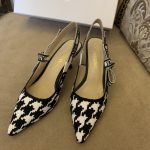 Dior CD J'Adior Slingback Pump Black And White For Women 2.6 in / 6.5 cm