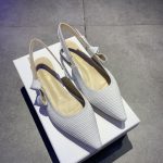 Dior CD J'Adior Slingback Pump White For Women 0.6 in / 1.5 cm