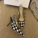 Dior CD J'Adior Slingback Pump Black And White For Women 3.7 in / 9.5 cm