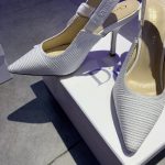 Dior CD J'Adior Slingback Pump White For Women 4 in / 10 cm KDP867EFR_S10W