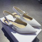 Dior CD J'Adior Slingback Pump White For Women 0.6 in / 1.5 cm
