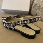 Dior CD J'Adior Slingback Pump Black And White For Women 0.6 in / 1.5 cm