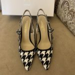 Dior CD J'Adior Slingback Pump Black And White For Women 3.7 in / 9.5 cm