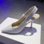 Dior CD J'Adior Slingback Pump White For Women 4 in / 10 cm KDP867EFR_S10W