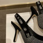 Dior CD J'Adior Slingback Pump Black For Women 3.7 in / 9.5 cm