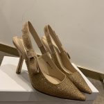 Dior CD J'Adior Slingback Pump Gold For Women 3.7 in / 9.5 cm