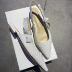 Dior CD J'Adior Slingback Pump White For Women 0.6 in / 1.5 cm