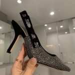 Dior CD J'Adior Slingback Pump Black For Women 3.7 in / 9.5 cm