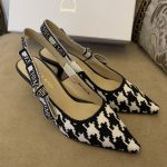 Dior CD J'Adior Slingback Pump Black And White For Women 2.6 in / 6.5 cm