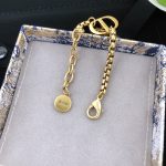 Dior CD Navy Bracelet Gold Tone For Women