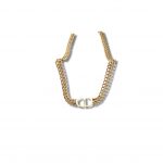 Dior CD Repurposed ‘CD’ Necklace Gold Tone For Women